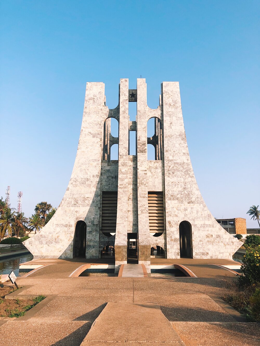 Kwame Nkrumah  Memorial Park. The first President of Ghana.