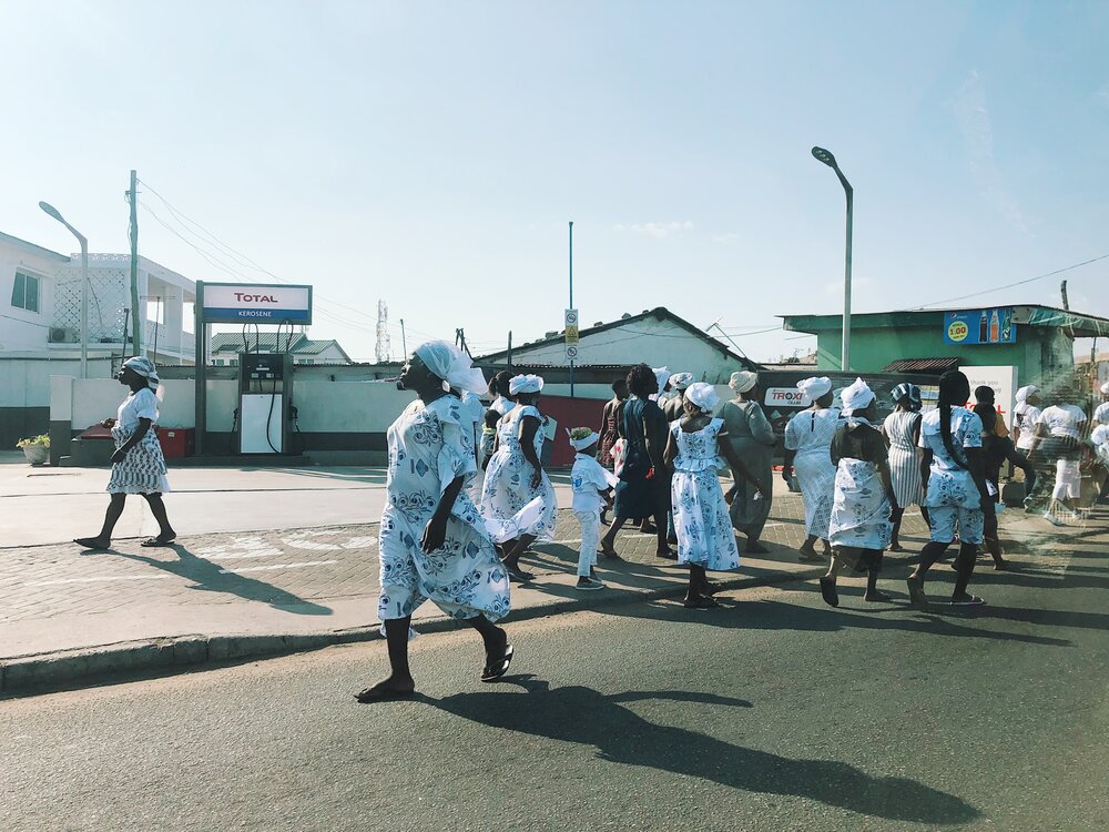 Festival in  Jamestown.