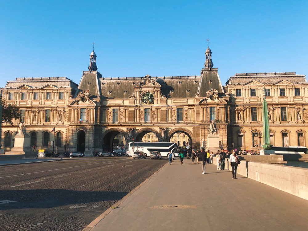 Crossing the River to the Louvre.