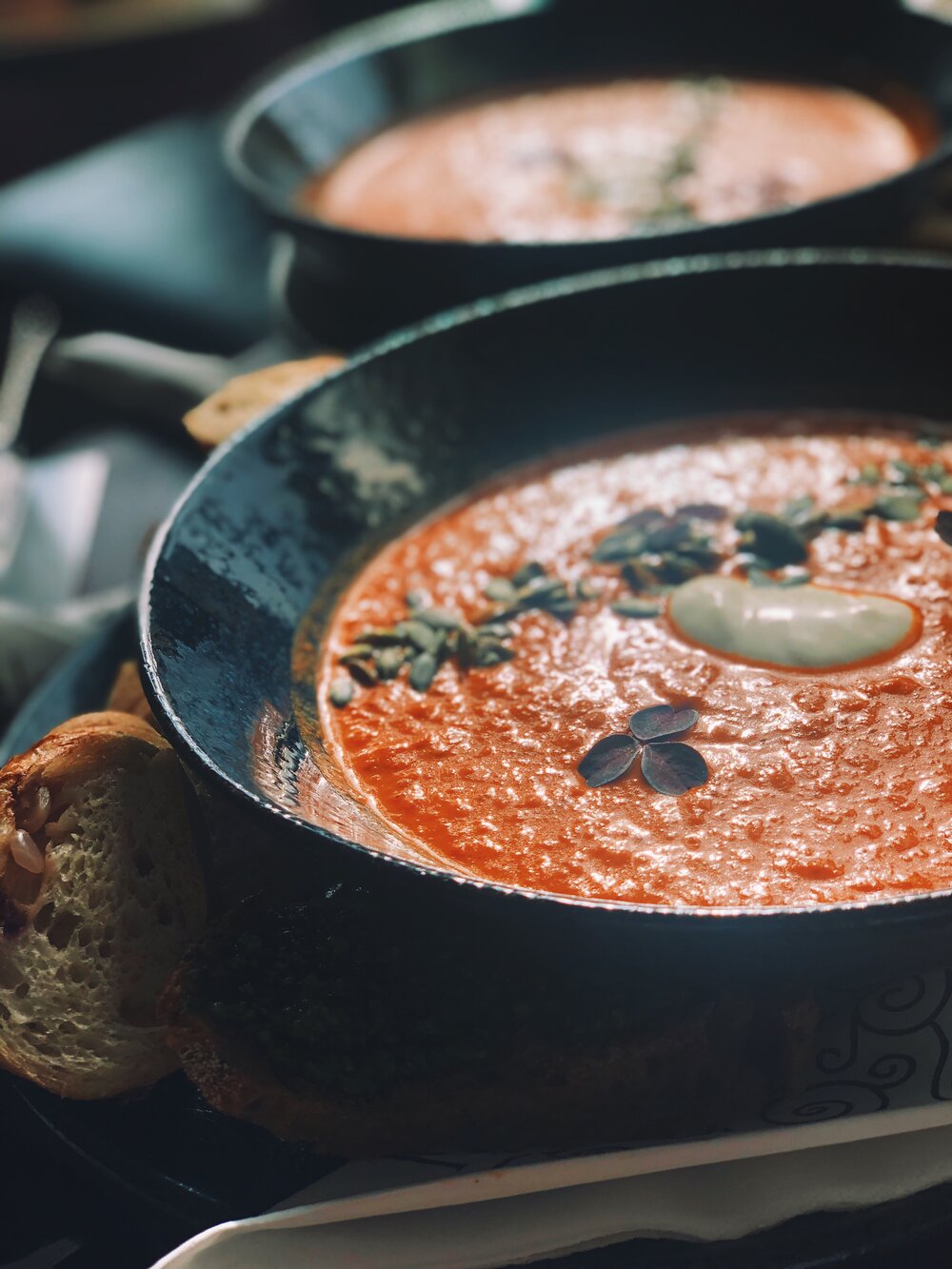 Tomato Bisque at Cafe Norden.